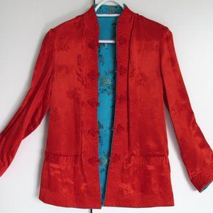 Reversible Asian Red/Blue Jacket Fits S/M